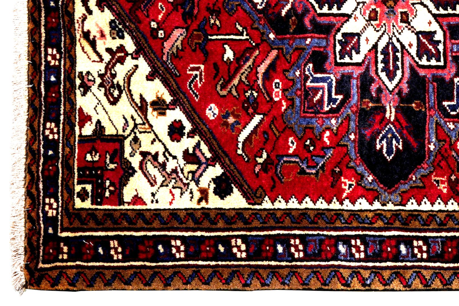Mehrewan — Hand-knotted, 105x136 cm, Red, 100% Virgin Wool | View 3