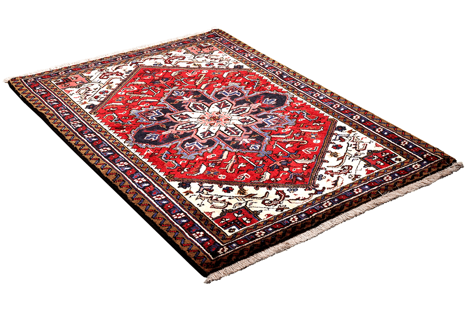 Mehrewan — Hand-knotted, 105x136 cm, Red, 100% Virgin Wool | View 4
