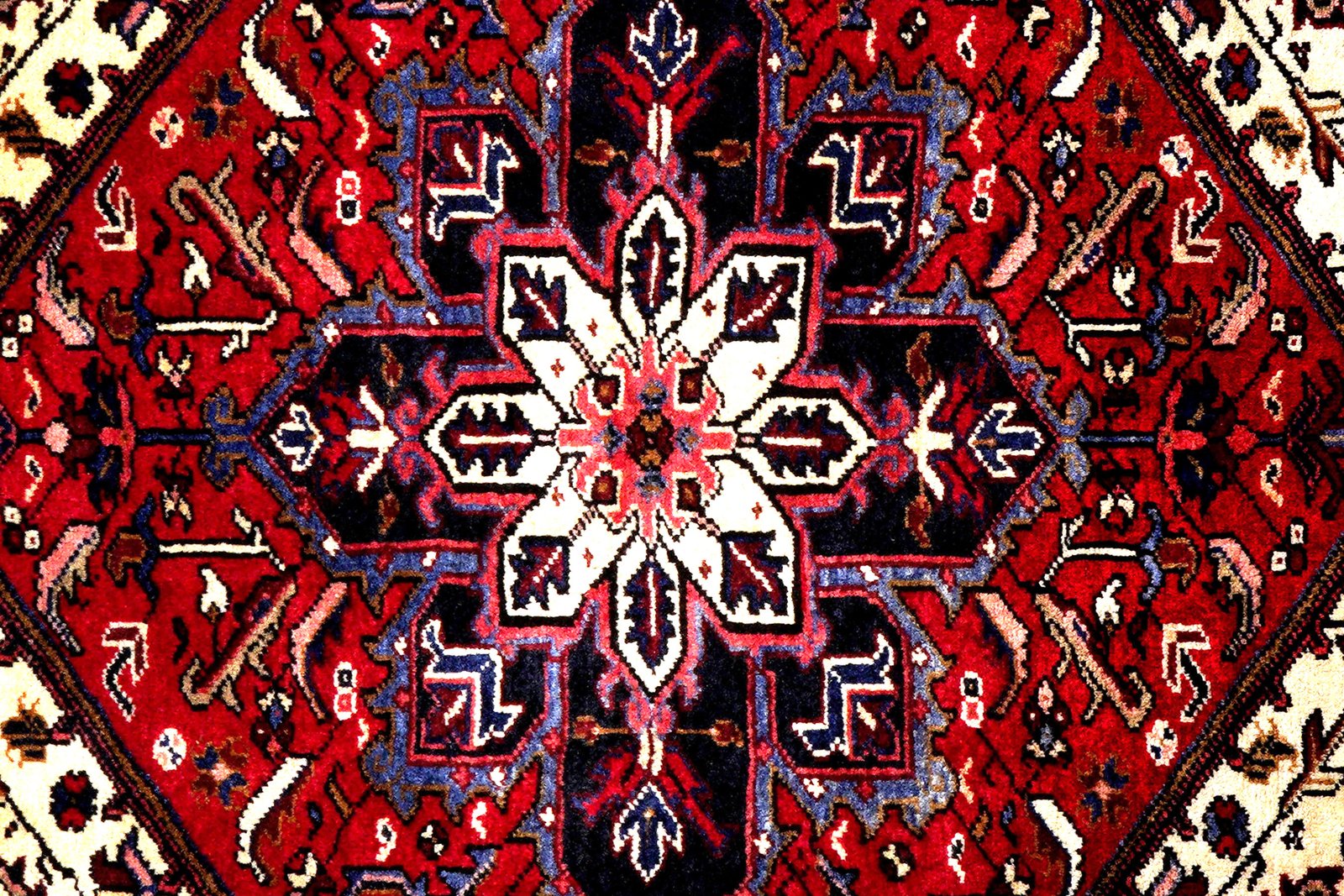 Mehrewan — Hand-knotted, 105x136 cm, Red, 100% Virgin Wool | View 6