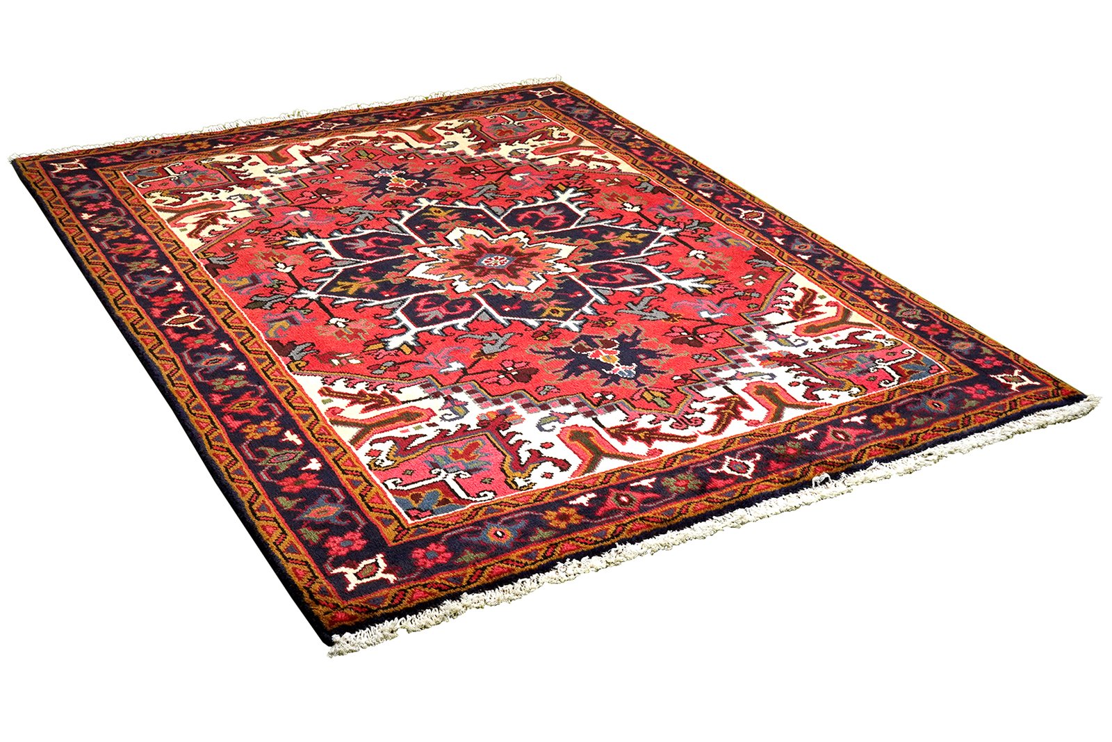 Mehrewan — Hand-knotted, 153x192 cm, Red, 100% Virgin Wool | View 4
