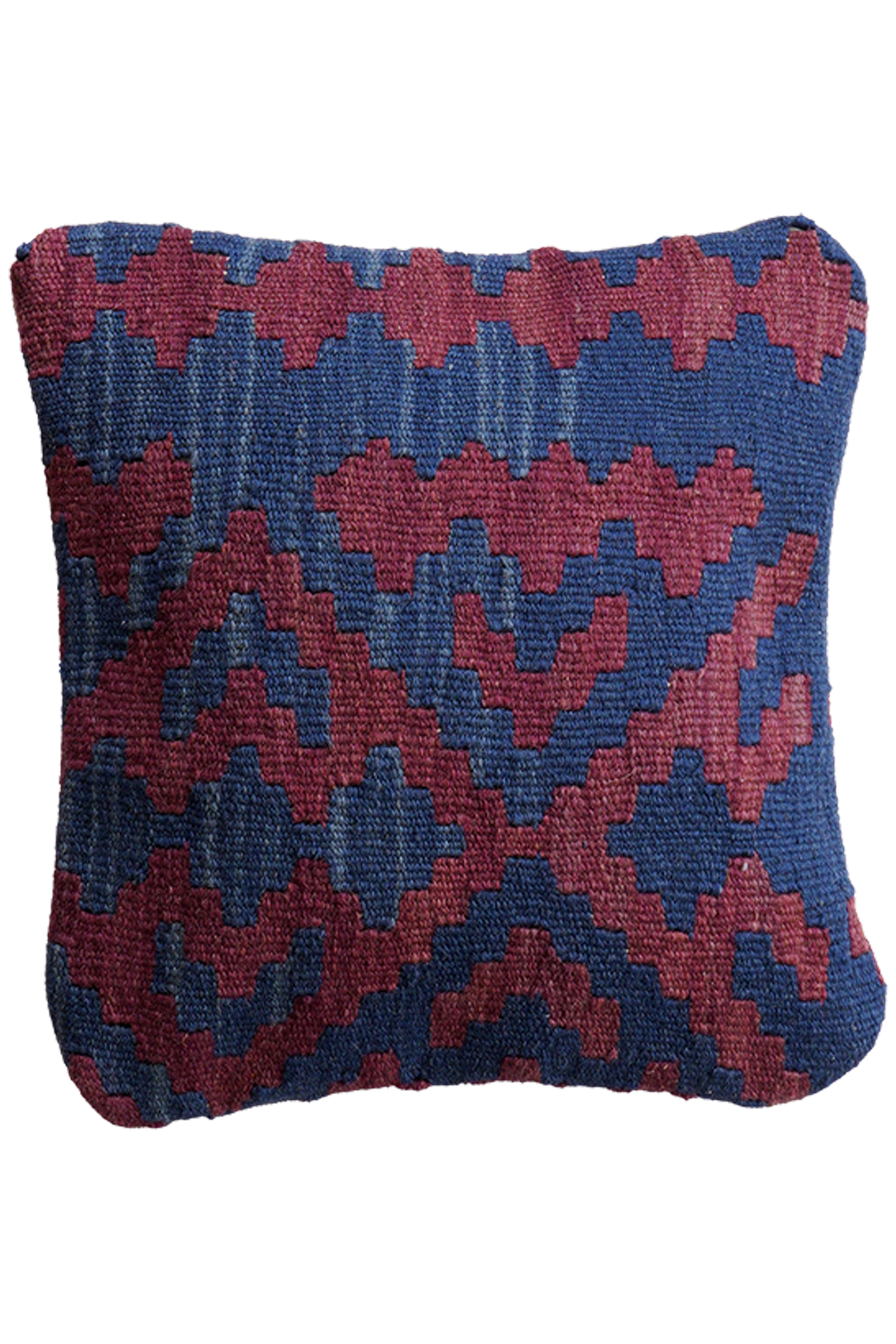 Kelim Kissen — Handgefertigt, 40x40 cm, Bunt, 100% Virgin Wool | Main view