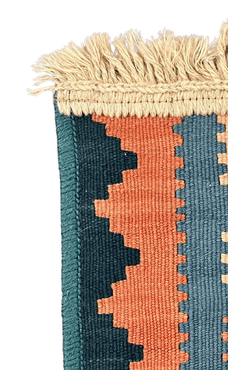 Kelim Gashgai — Handmade, 20x20 cm, Multicolor, 100% Virgin Wool | View 3