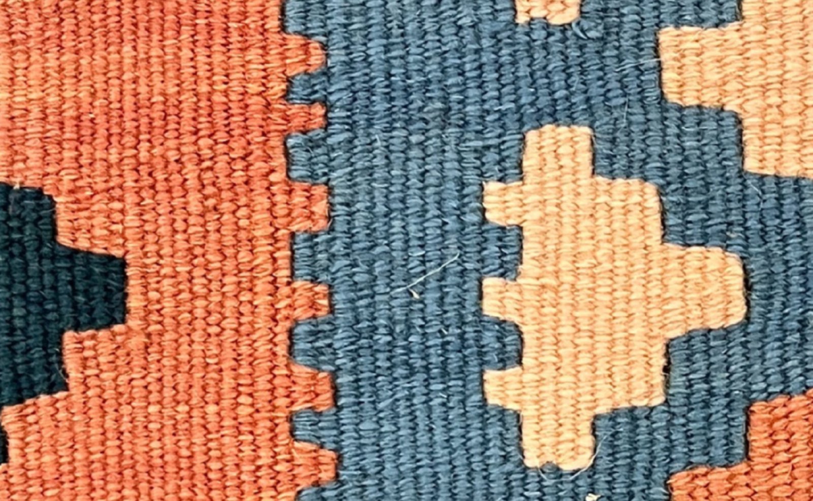 Kelim Gashgai — Handmade, 20x20 cm, Multicolor, 100% Virgin Wool | View 4