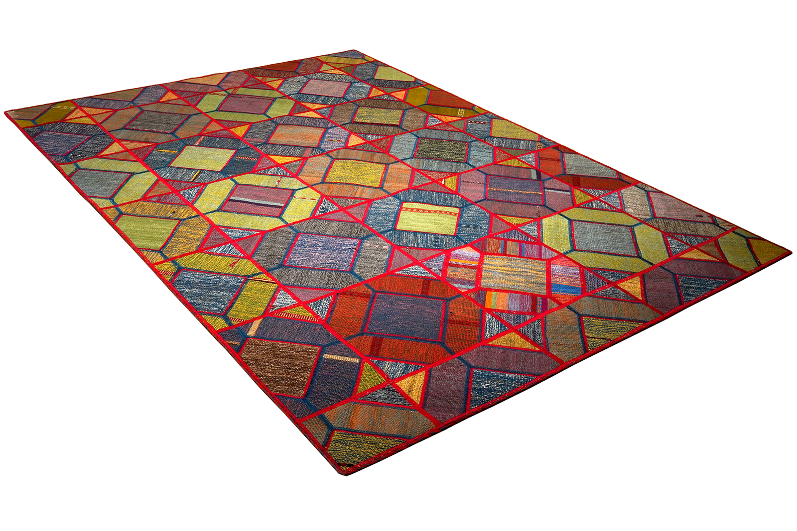 Kelim Tekkeh — Handmade, 170x240 cm, Multicolor, 100% Virgin Wool | View 4