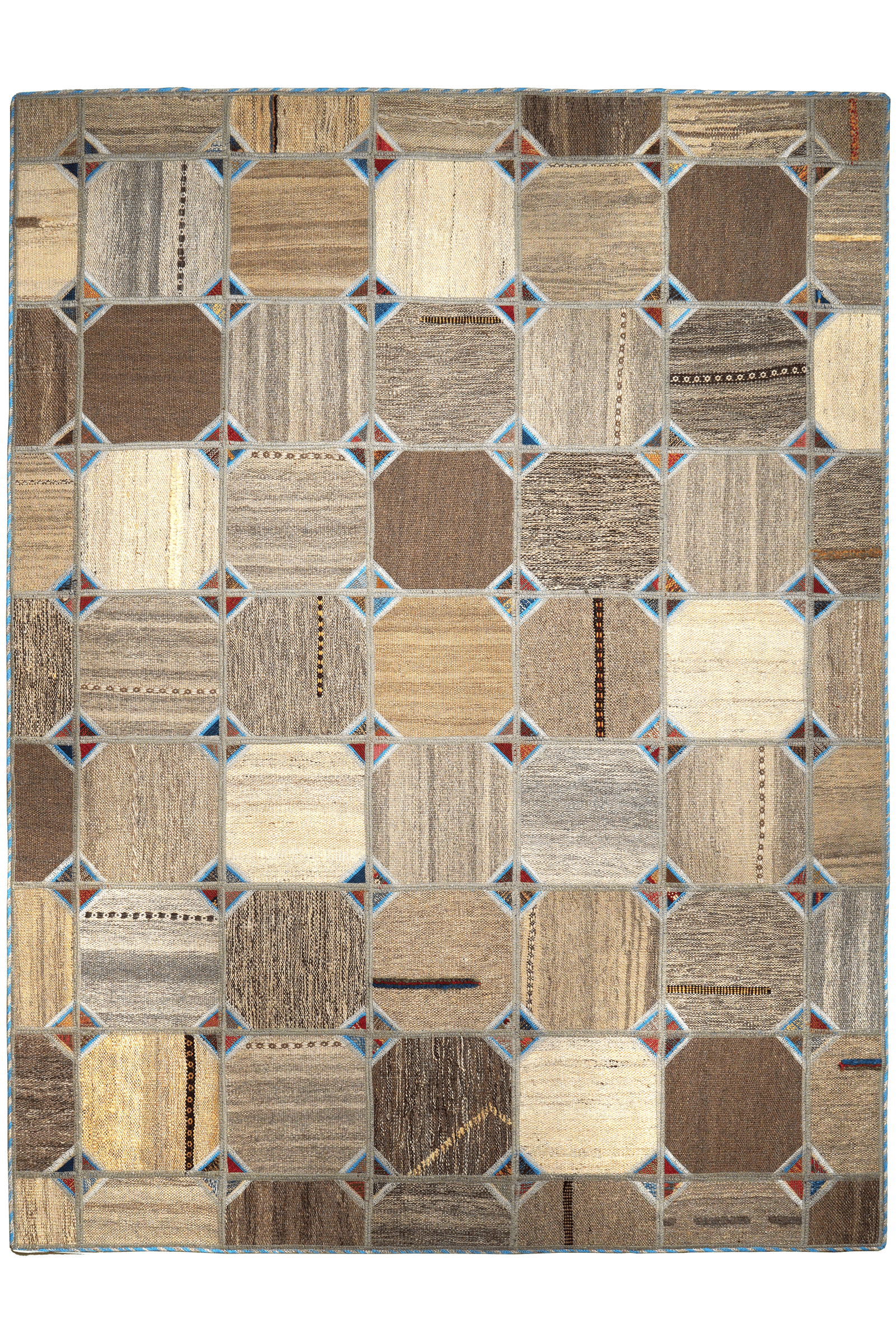 Kelim Tekkeh — Handmade, 150x200 cm, Beige, 100% Virgin Wool | Main view