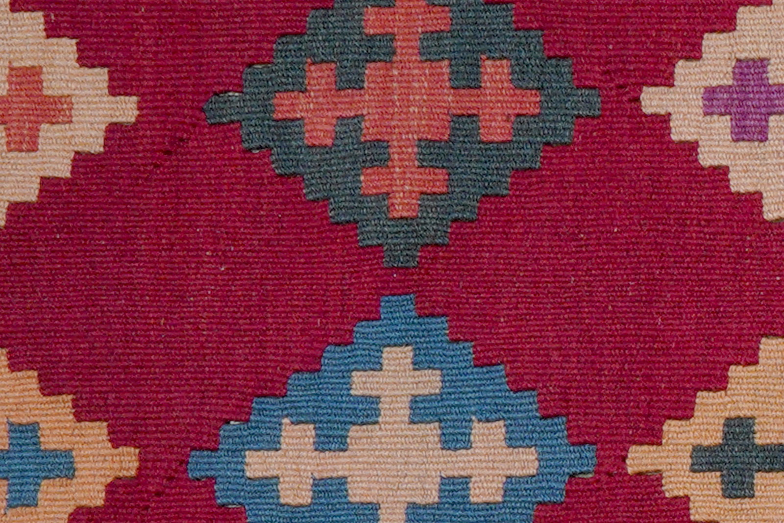 Kelim Gashgai — Handgefertigt, 87x63 cm, Bunt, 100% Virgin Wool | View 6