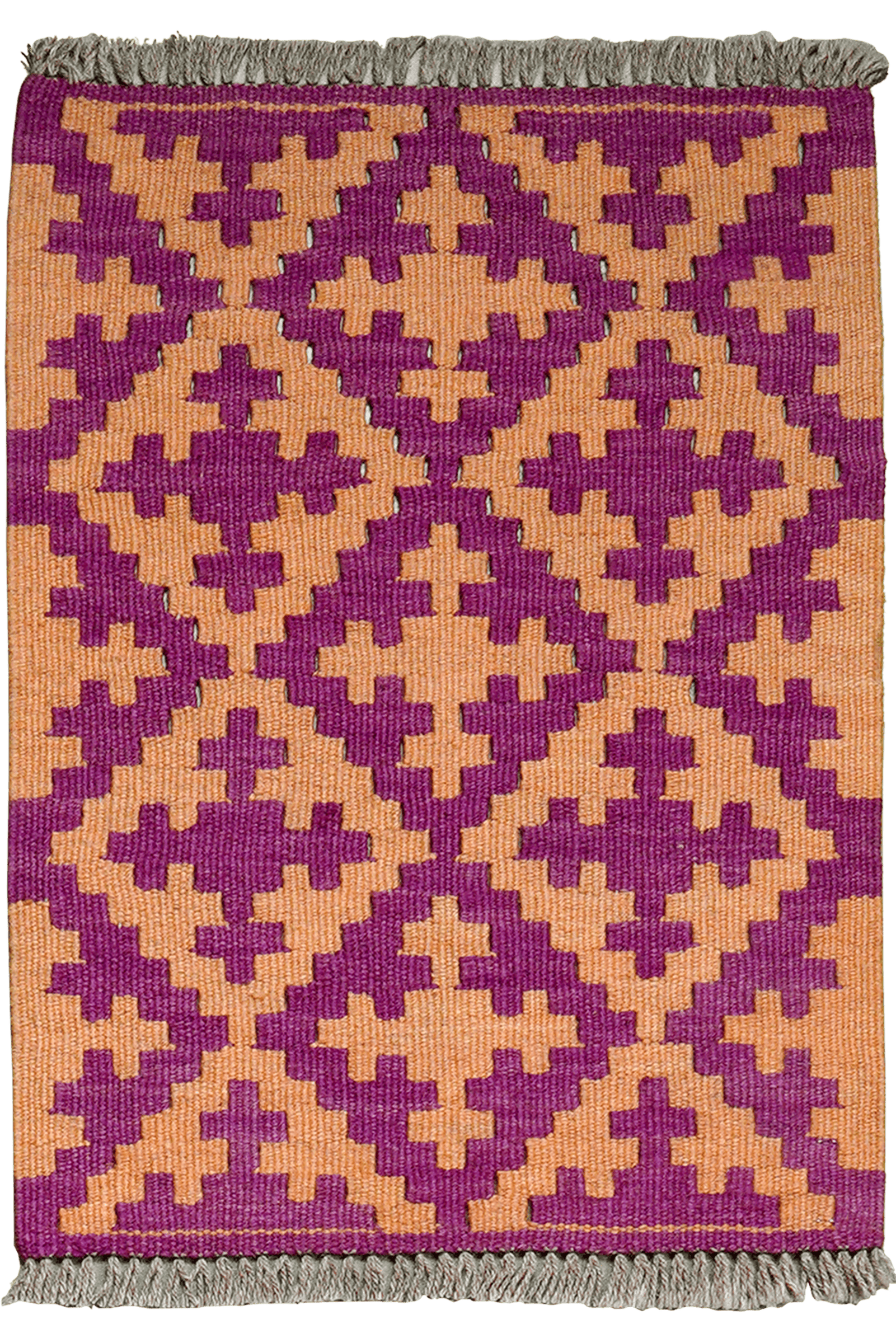 Kelim Gashgai — Handmade, 44x63 cm, Yellow, 100% Virgin Wool | Main view