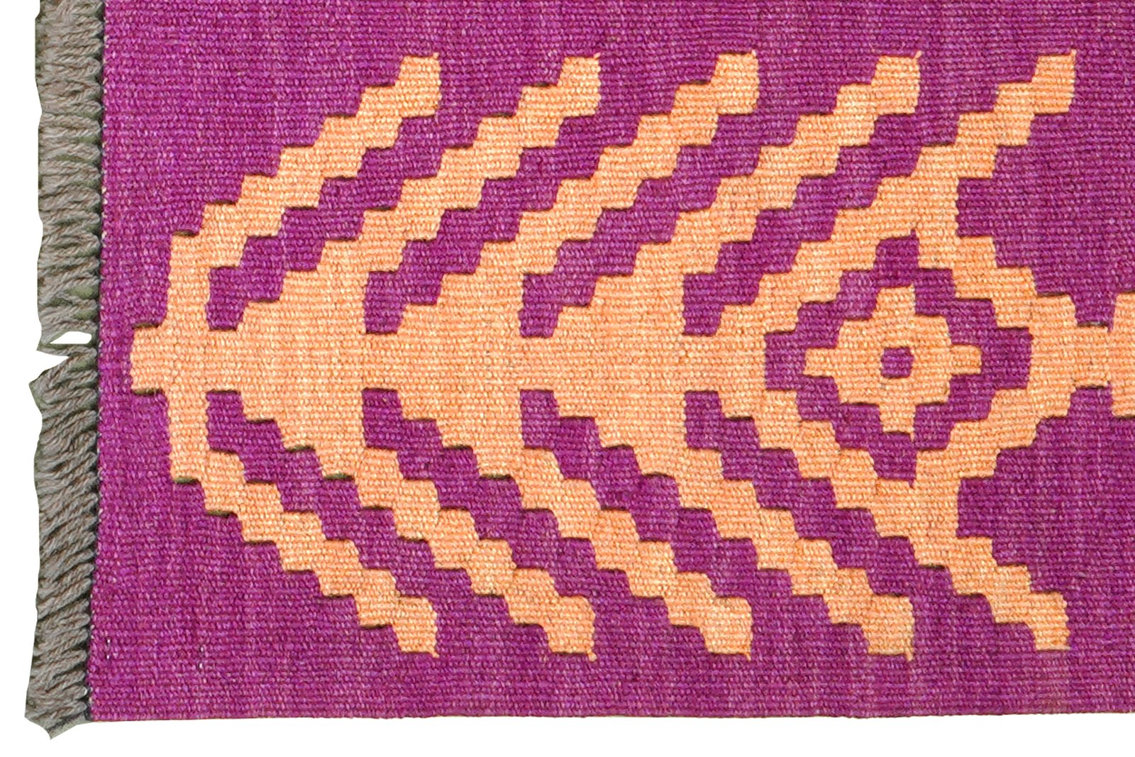 Kelim Gashgai — Handmade, 64x94 cm, Violett, 100% Virgin Wool | View 3