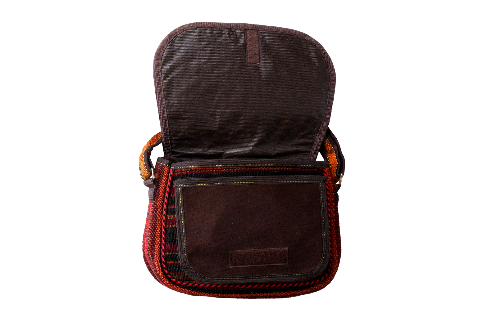 Kelim Tasche — Handgefertigt, 23x30 cm, Bunt, 100% Virgin Wool | View 4