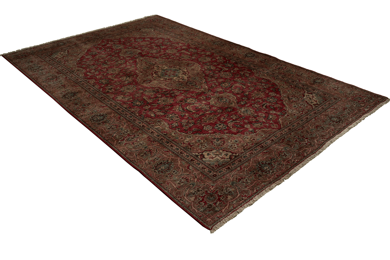 Heritage — Hand-knotted, 191x288 cm, Red, 100% Virgin Wool | View 4