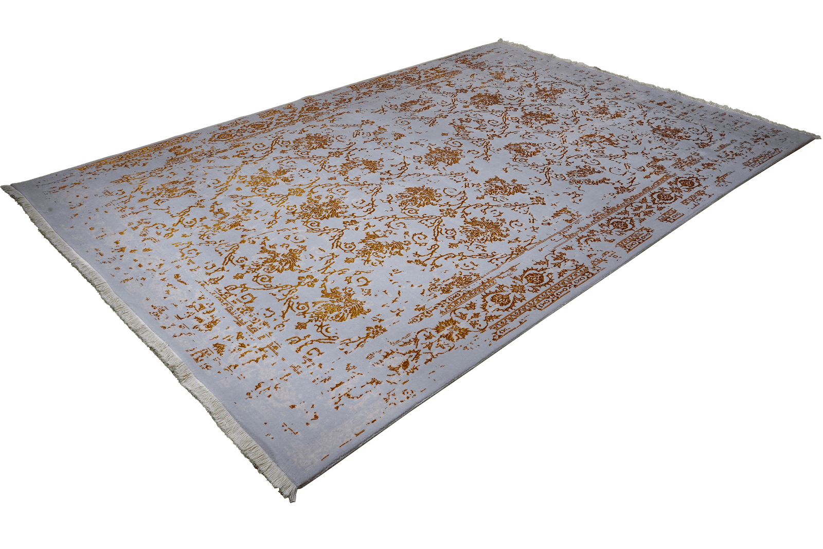 Paradayda — Hand-knotted, 204x297 cm, Blue, 70% Baumwolle, 30% Viskose | View 5