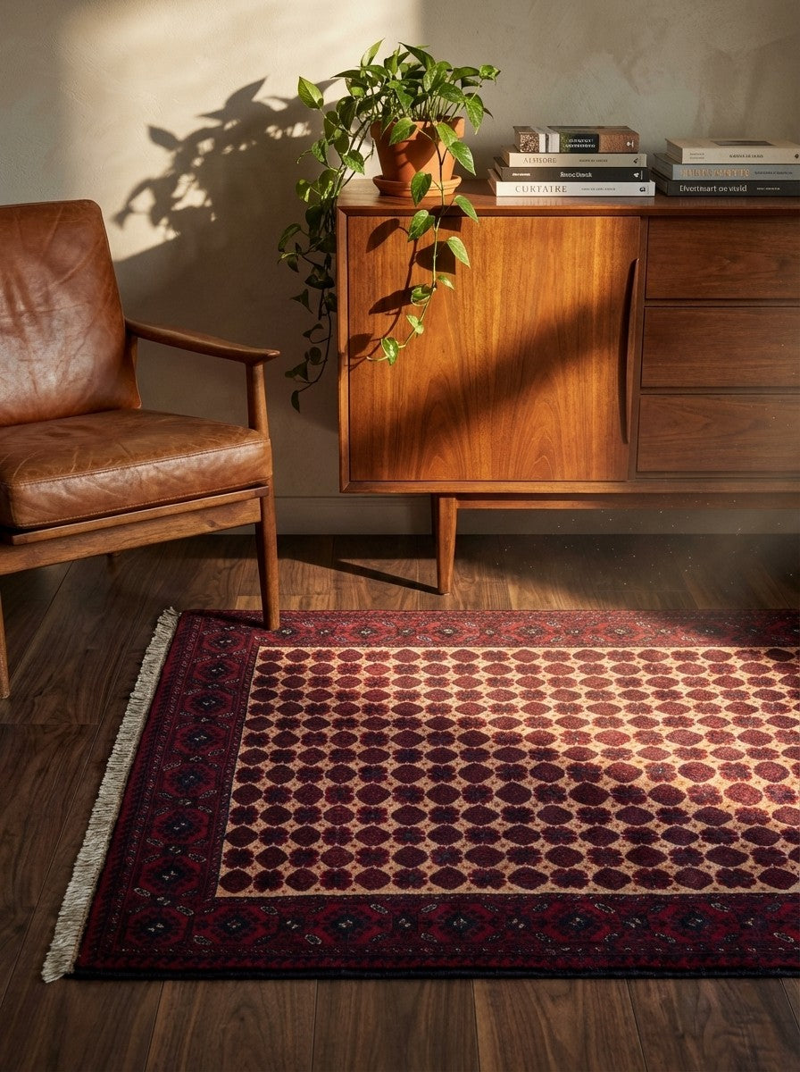 Belutch — Hand-knotted, 92x152 cm, Multicolor, 100% Virgin Wool | Back view