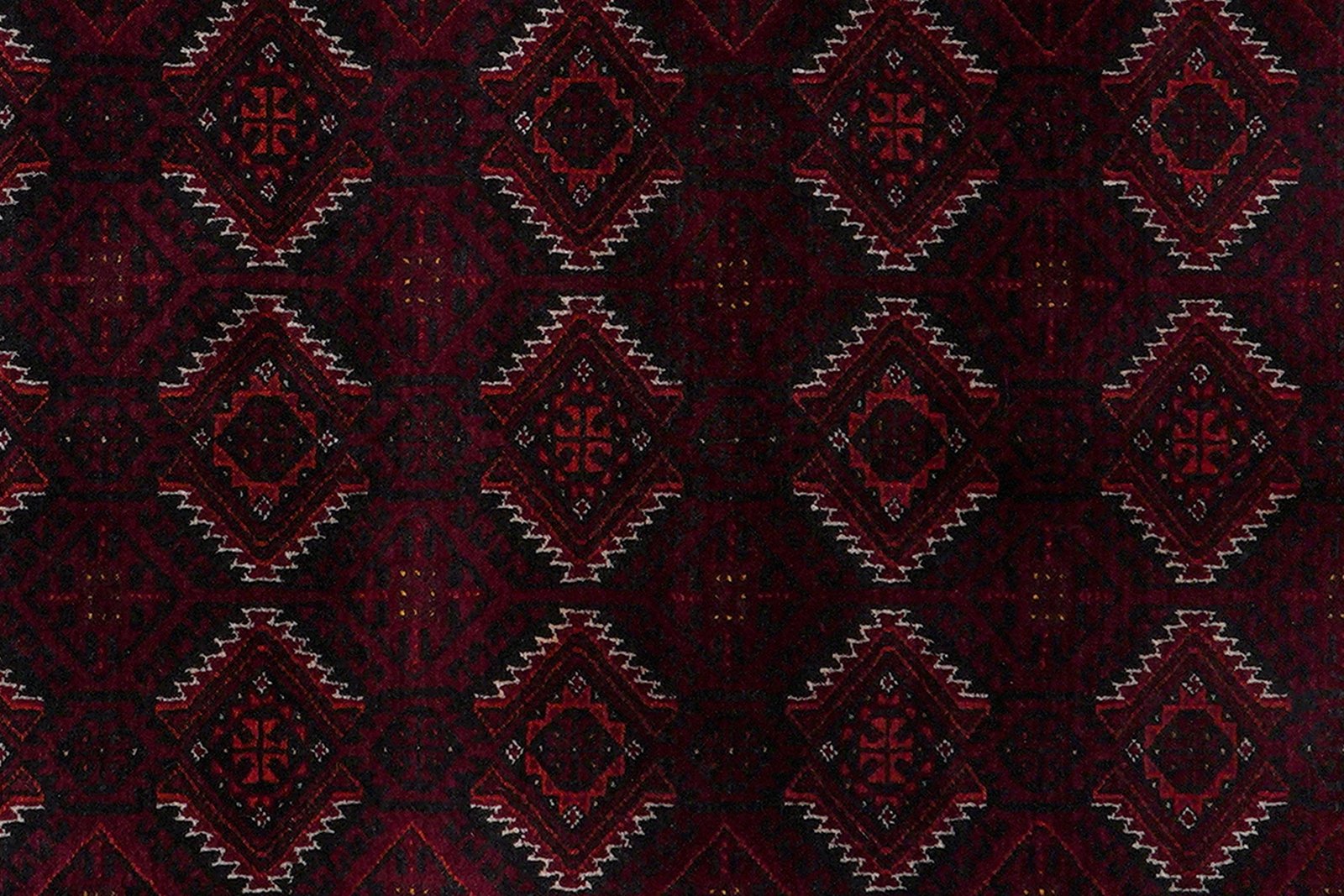 Belutch — Hand-knotted, 117x203 cm, Red, 100% Virgin Wool | View 6