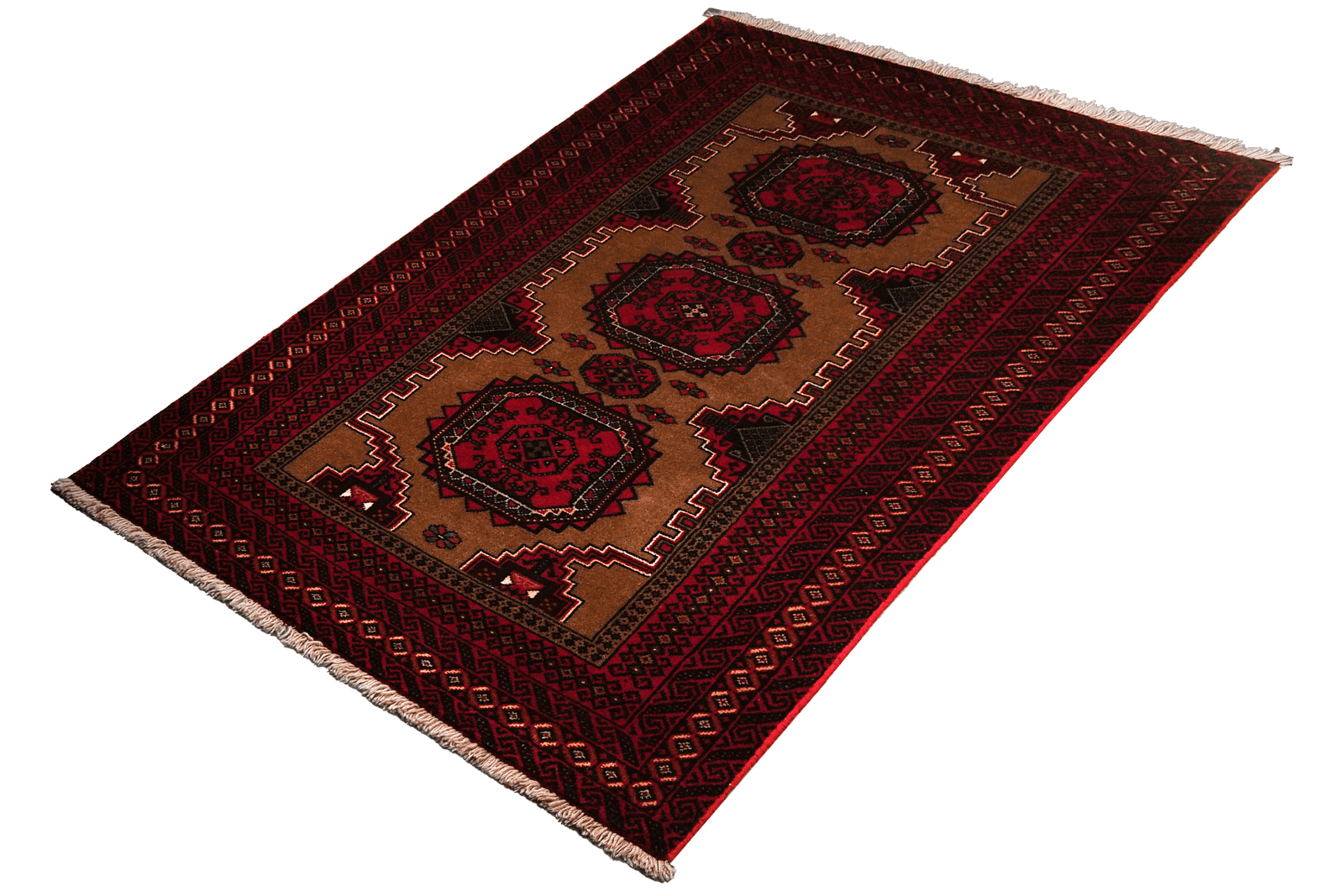 Belutch — Hand-knotted, 104x198 cm, Brown, 100% Virgin Wool | View 5