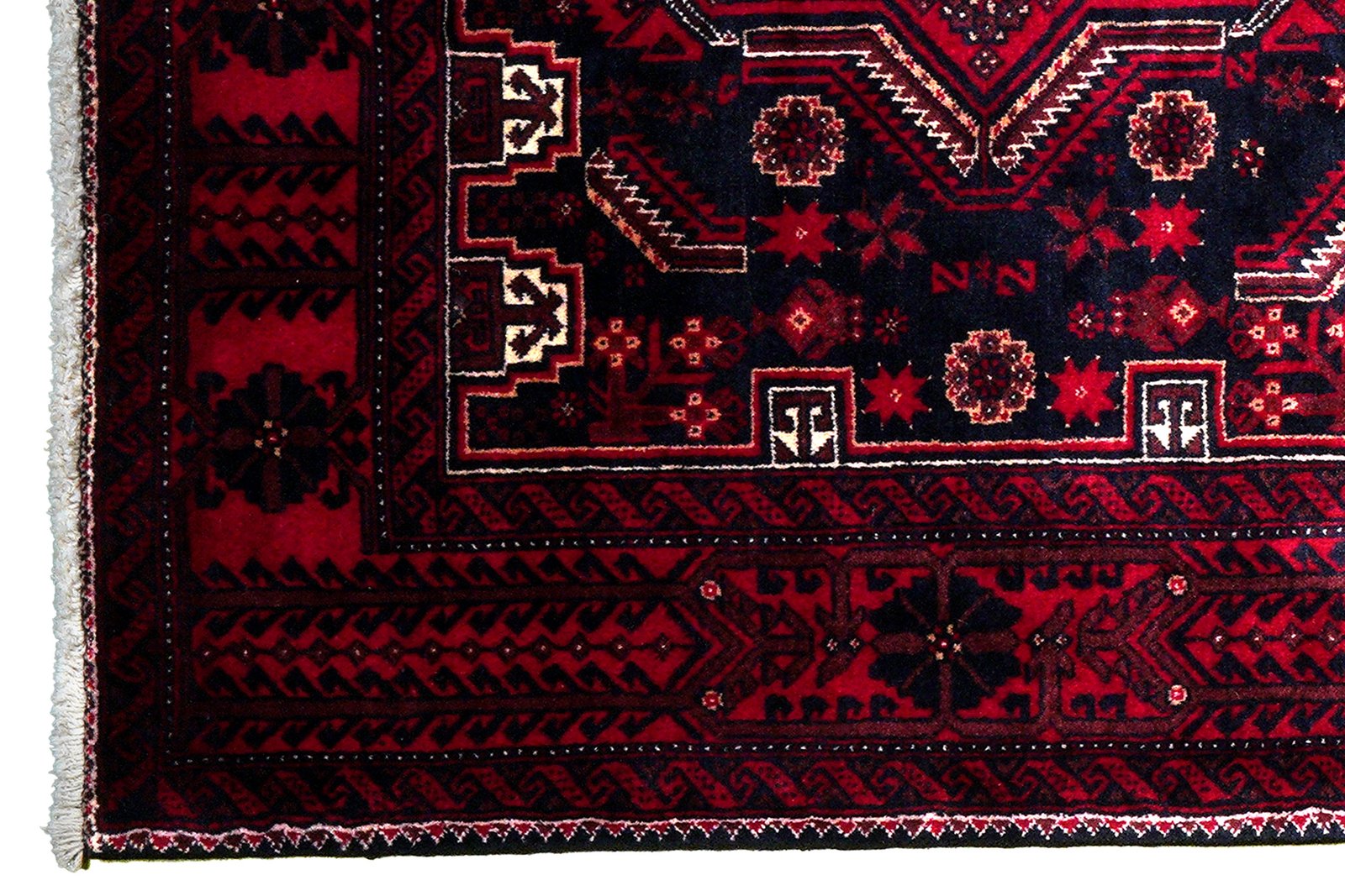 Belutch — Hand-knotted, 100x194 cm, Black, 100% Virgin Wool | View 3
