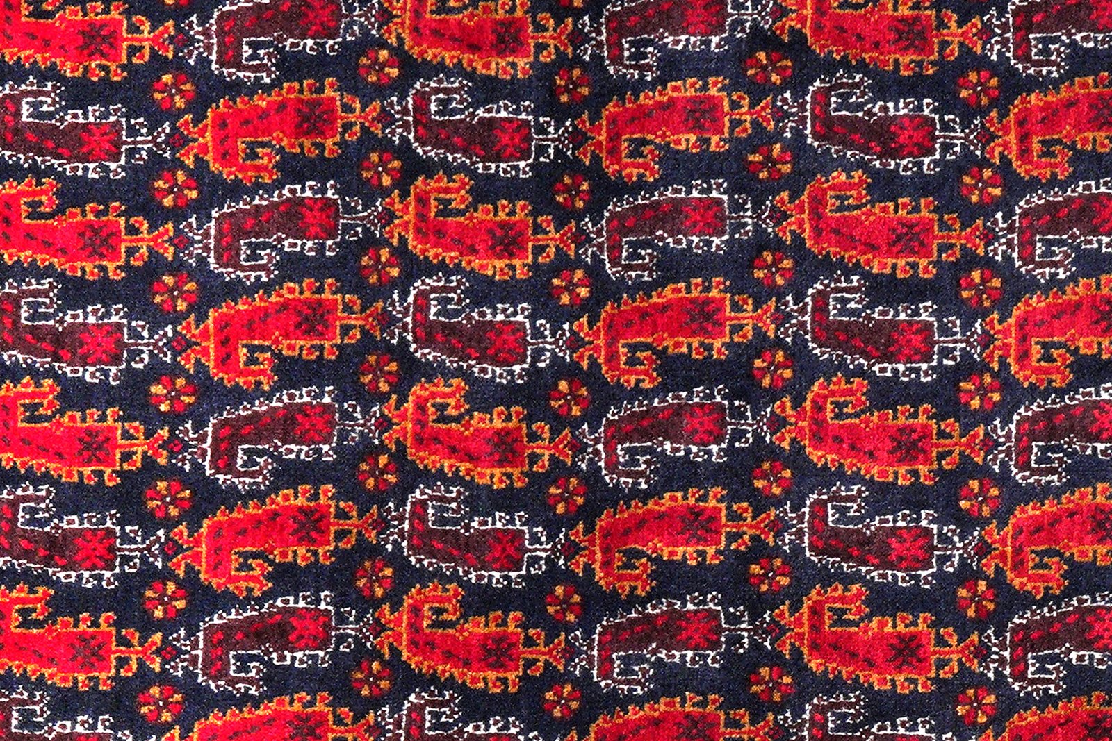Belutch — Hand-knotted, 103x189 cm, Black, 100% Virgin Wool | View 6