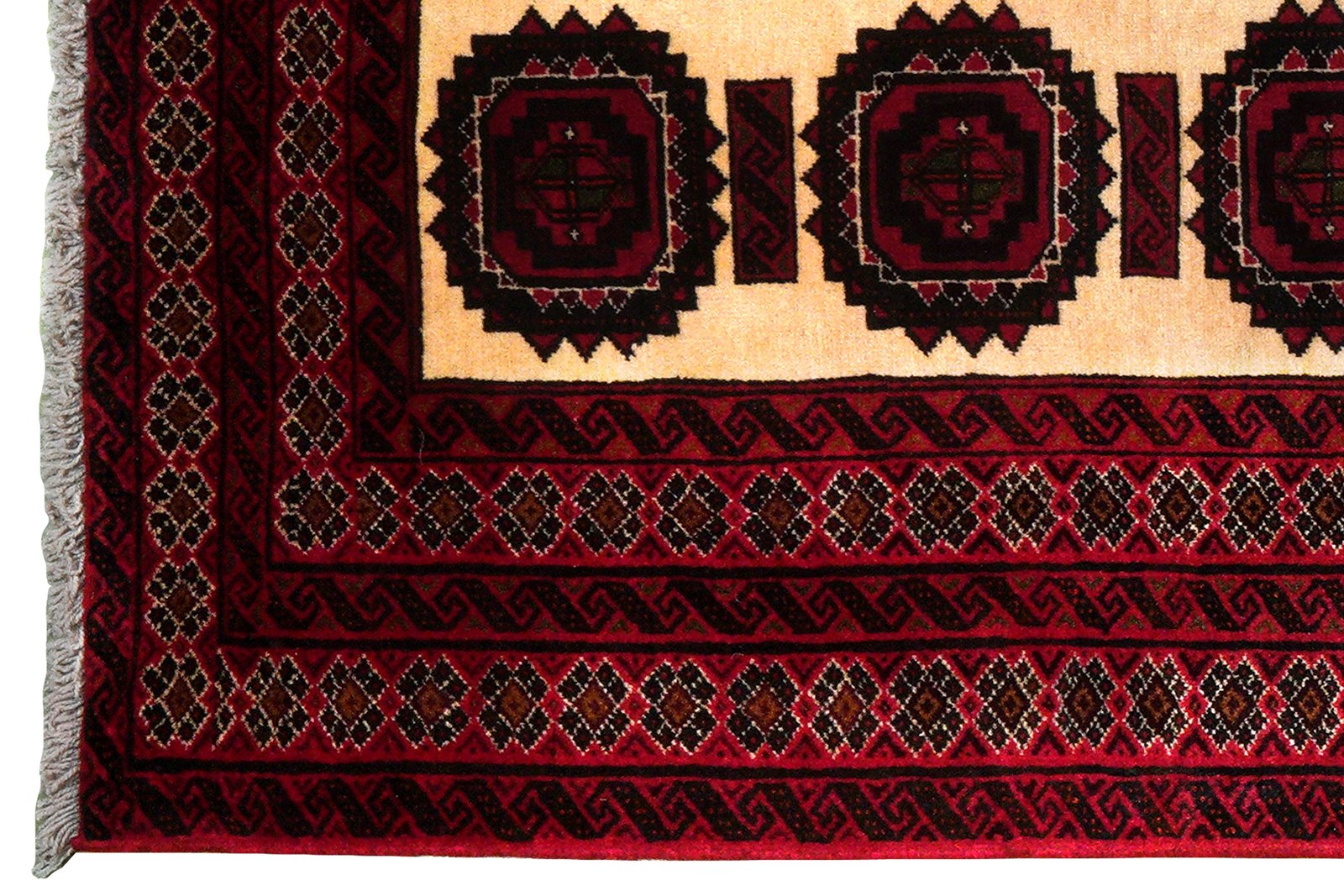 Belutch — Hand-knotted, 95x174 cm, Beige, 100% Virgin Wool | View 3