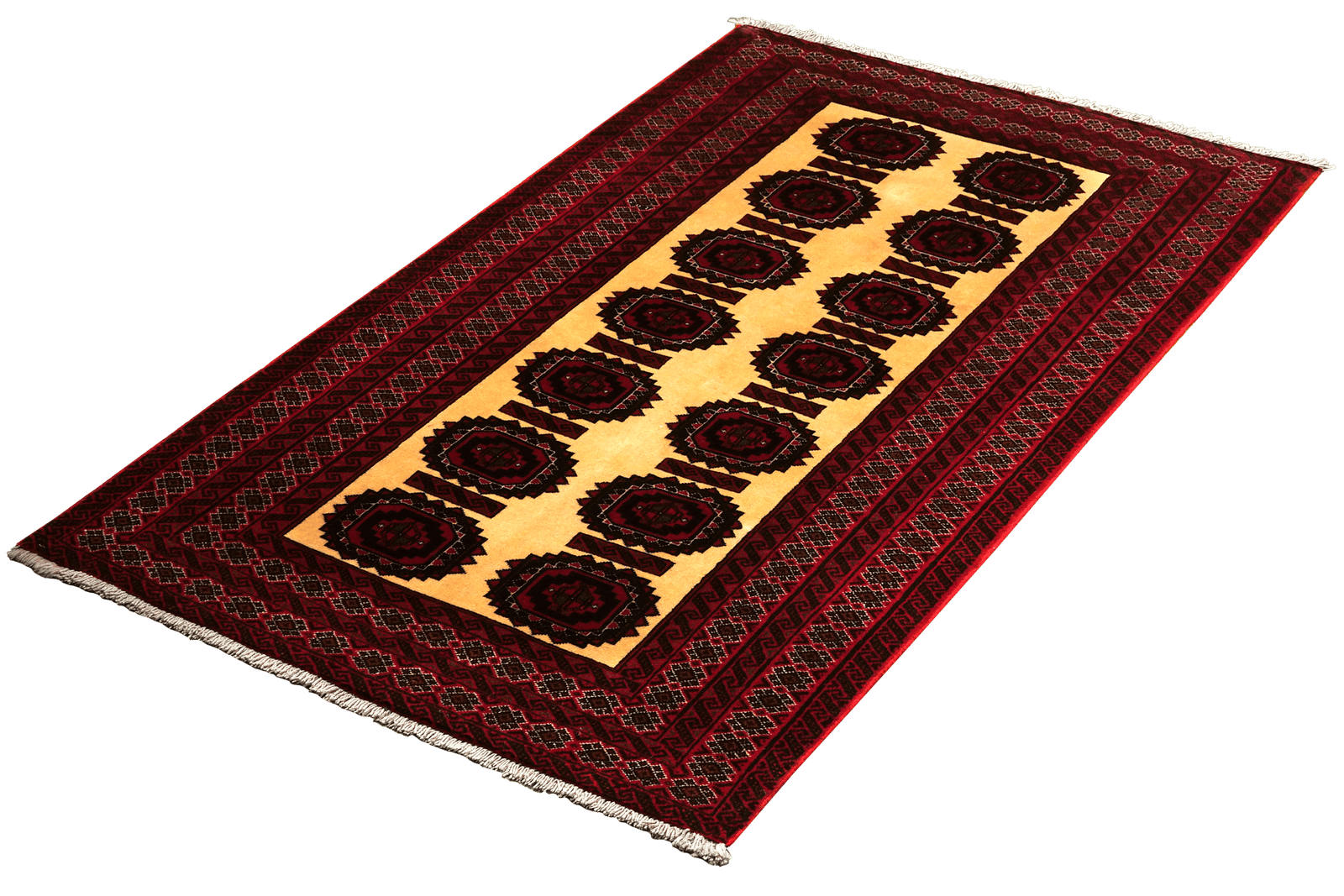 Belutch — Hand-knotted, 95x174 cm, Beige, 100% Virgin Wool | View 5