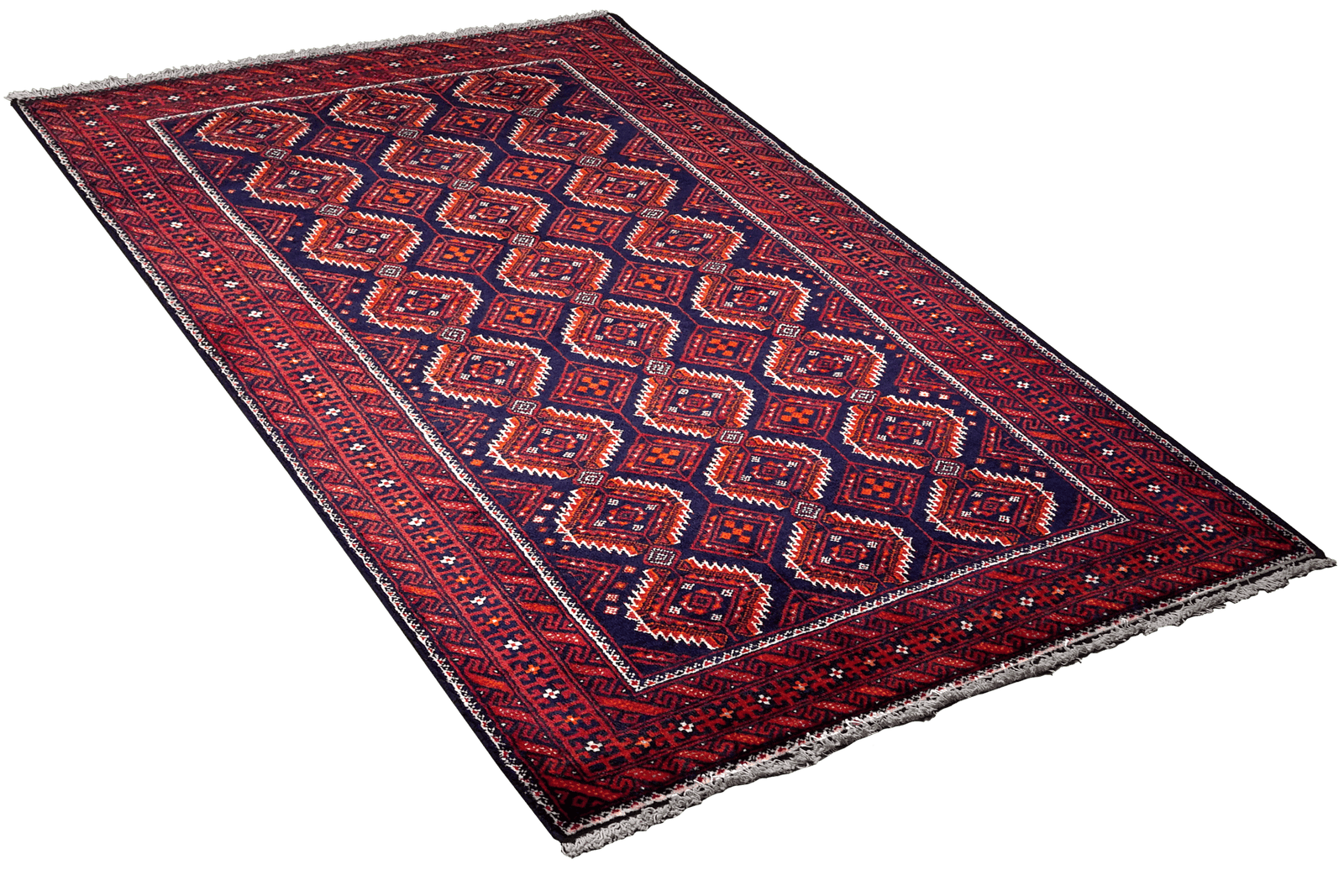 Belutch — Hand-knotted, 87x173 cm, Blue, 100% Virgin Wool | View 4