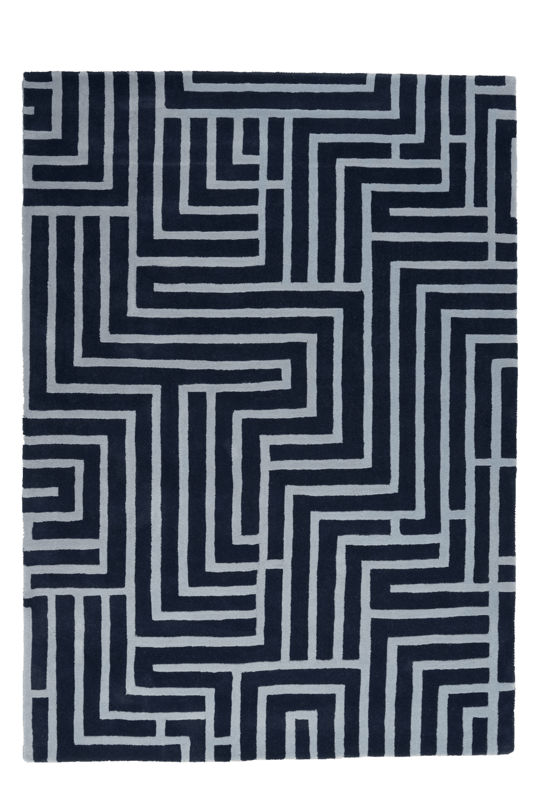 Skyline — Hand-knotted, 300x200 cm, Blue, 50% Schurwolle, 50% Viskose | Main view