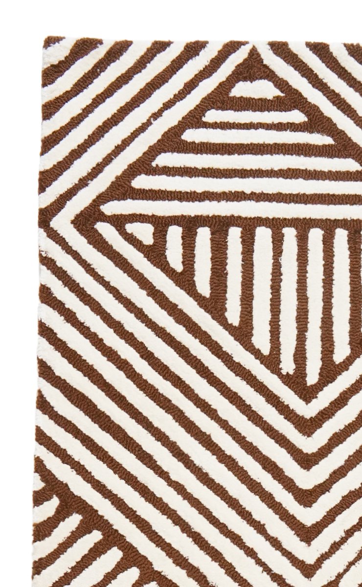 Maze — Hand-knotted, 240x170 cm, Brown, 50% Schurwolle, 50% Viskose | View 3
