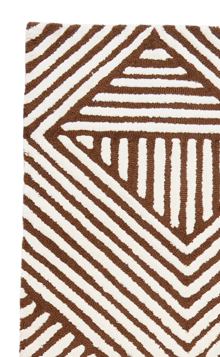 Maze — Hand-knotted, 240x170 cm, Brown, 50% Schurwolle, 50% Viskose | View 3