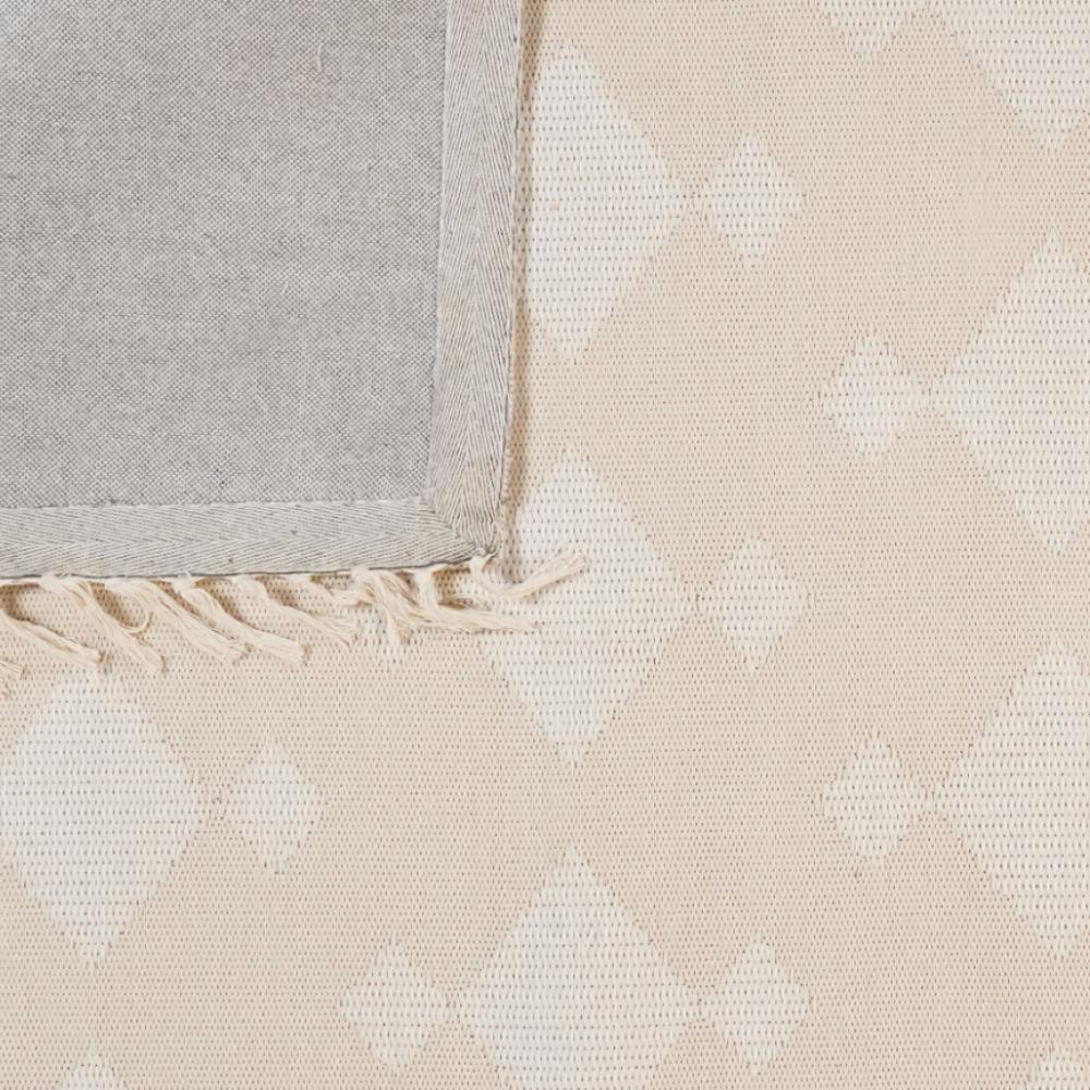 Dhurrie — Handmade, 230x160 cm, Beige, 100% Polyester | View 5