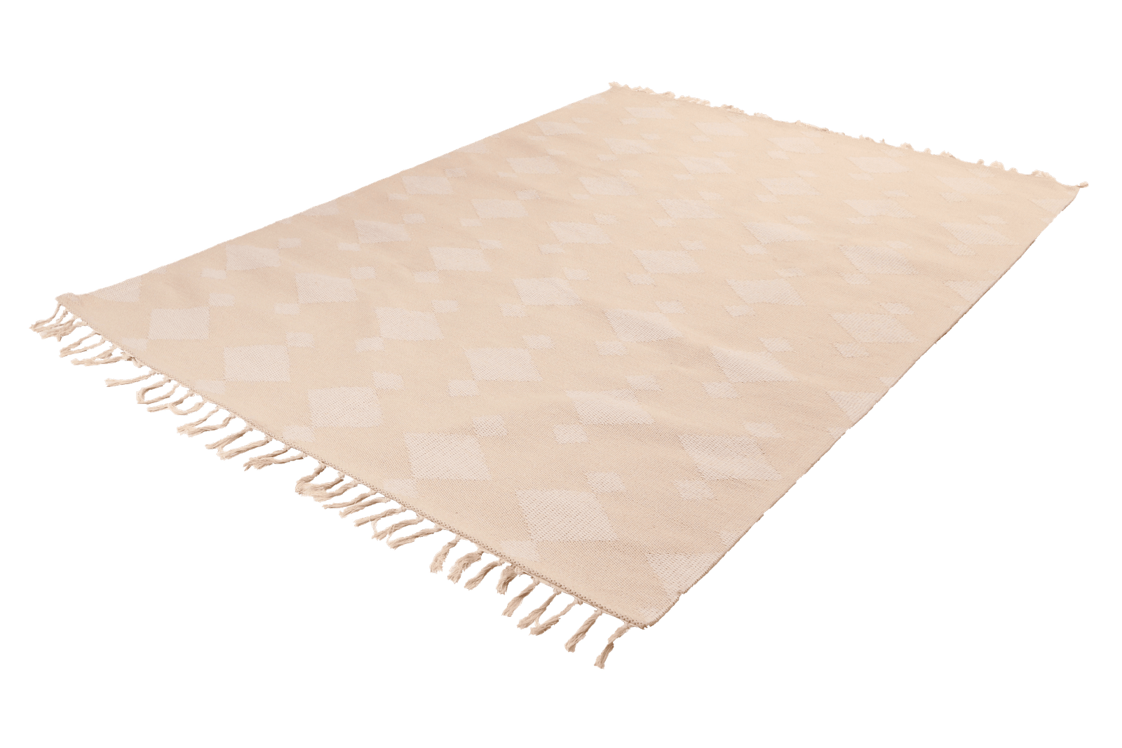Dhurrie — Handmade, 230x160 cm, Beige, 100% Polyester | View 6