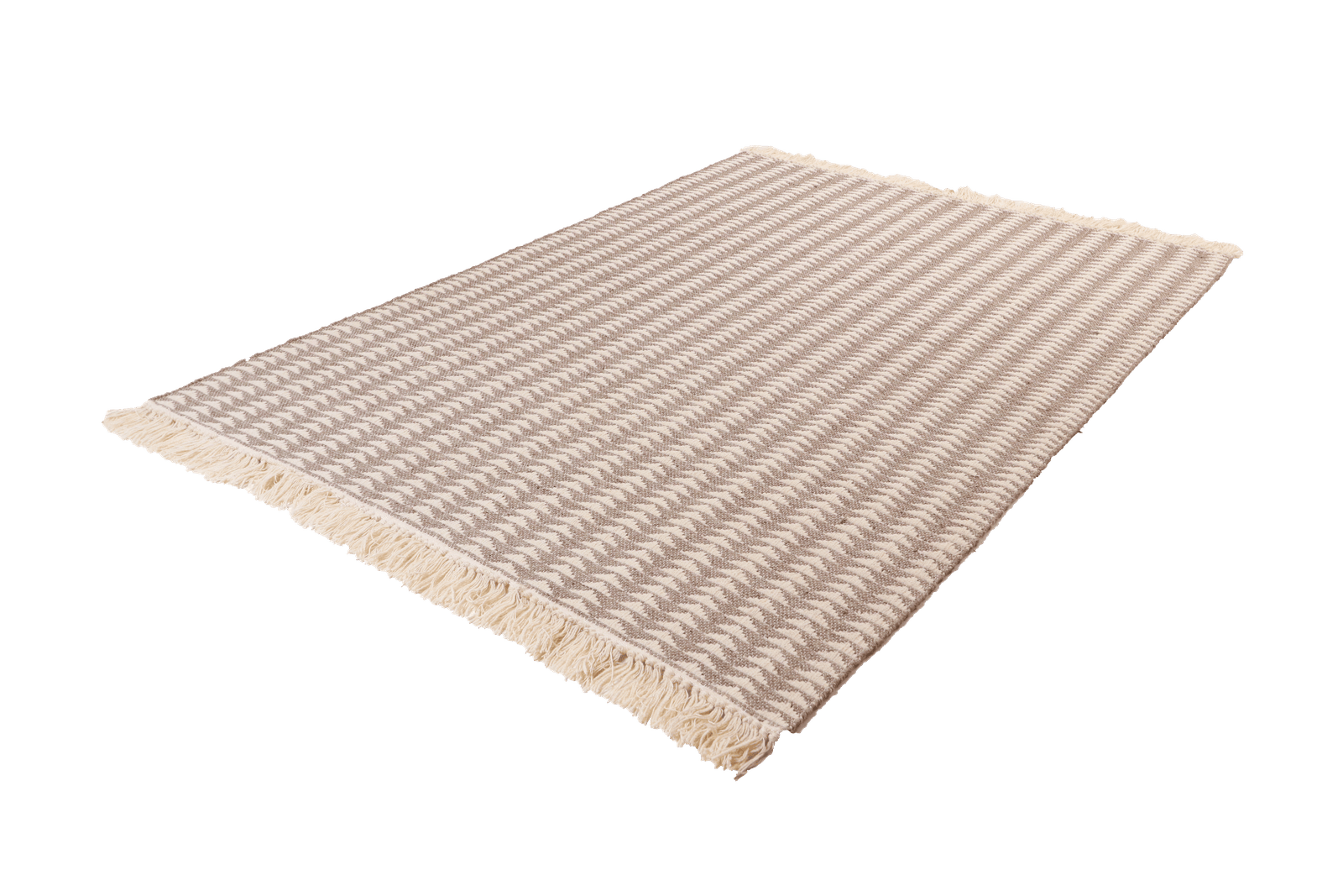 Dhurrie — Handmade, 230x160 cm, Beige, 80% Schurwolle, 20% Baumwolle | View 6
