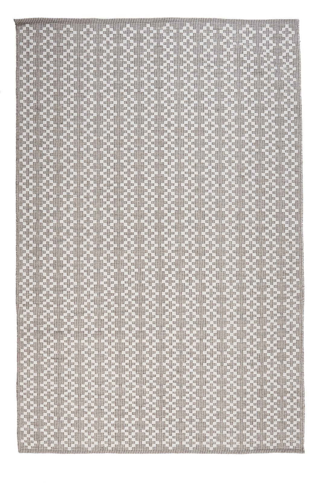 Dhurrie — Handmade, 170x120 cm, Grey, 40% Schurwolle, 60% Baumwolle | Main view