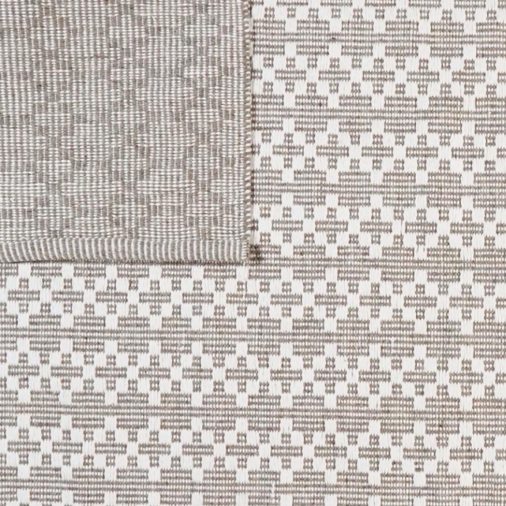 Dhurrie — Handmade, 230x160 cm, Grey, 40% Schurwolle, 60% Baumwolle | View 5