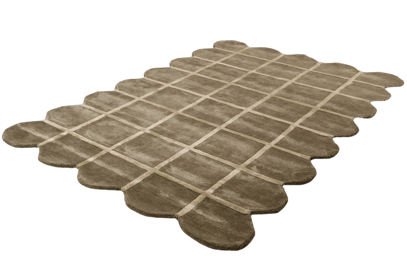 Claire — Hand-knotted, 230x160 cm, Green, 50% Schurwolle, 50% Viskose | View 6