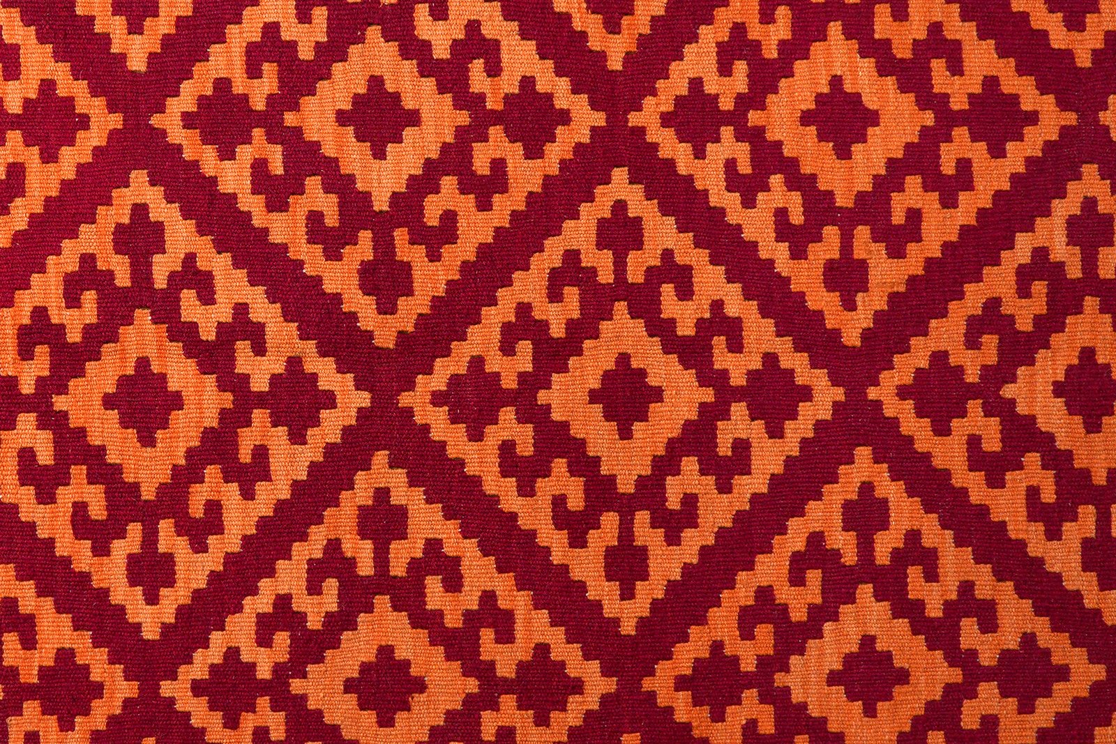 Kelim Gashgai — Handmade, 183x248 cm, Red, 100% Virgin Wool | View 5