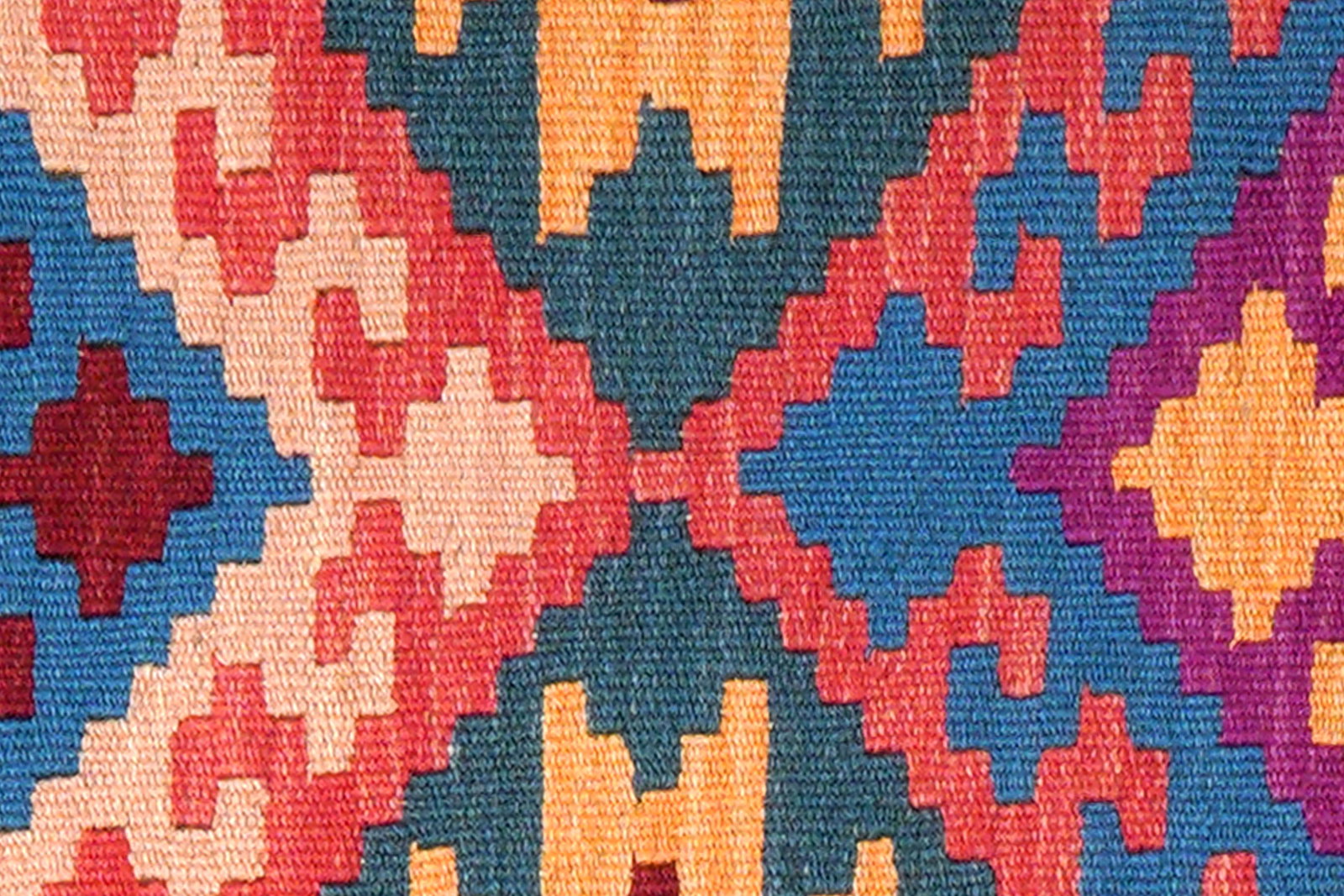 Kelim Gashgai — Handgefertigt, 94x61 cm, Bunt, 100% Virgin Wool | View 6