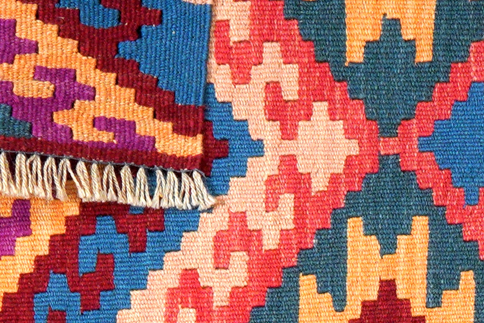 Kelim Gashgai — Handgefertigt, 94x61 cm, Bunt, 100% Virgin Wool | View 7