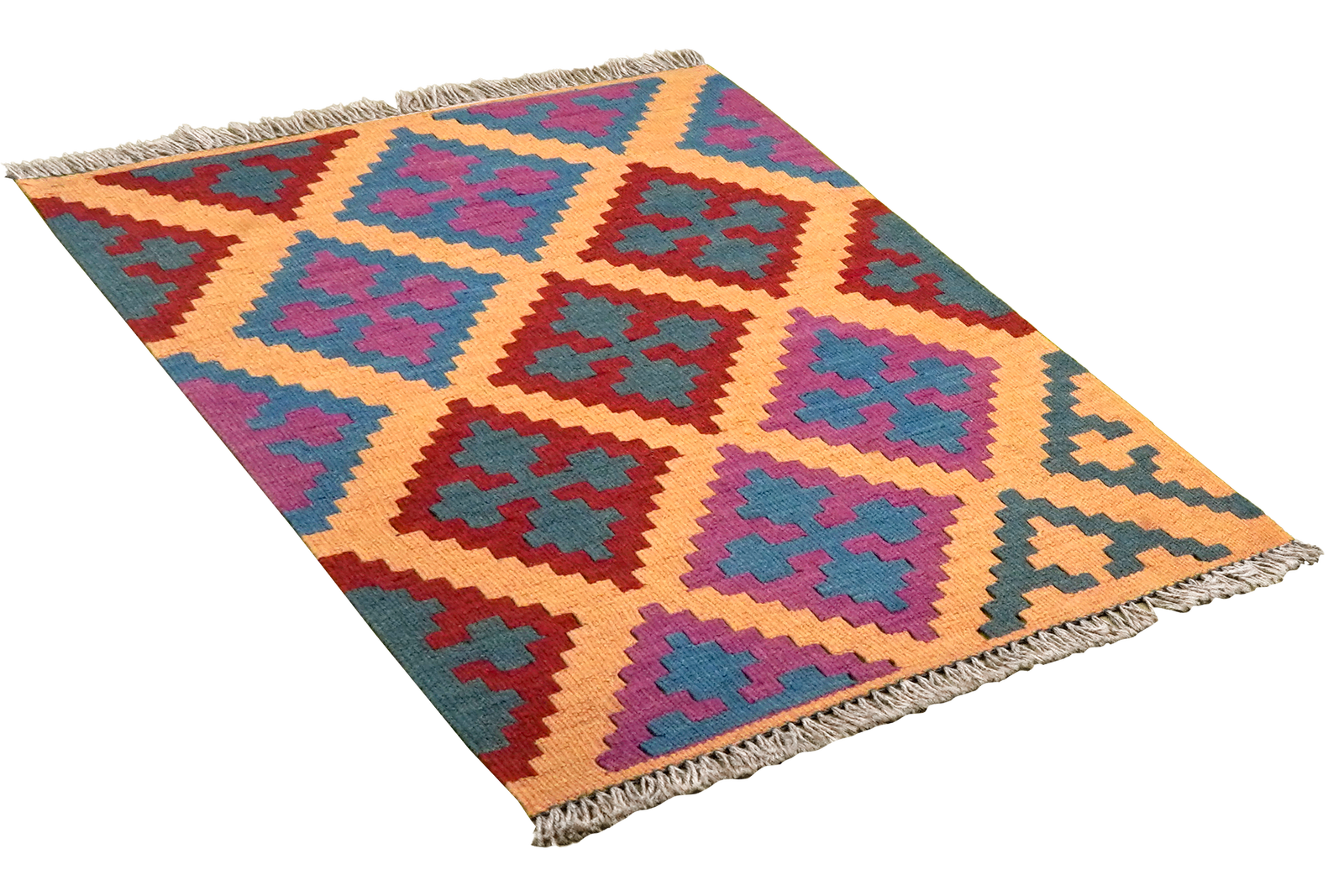 Kelim Gashgai — Handgefertigt, 89x67 cm, Bunt, 100% Virgin Wool | View 5