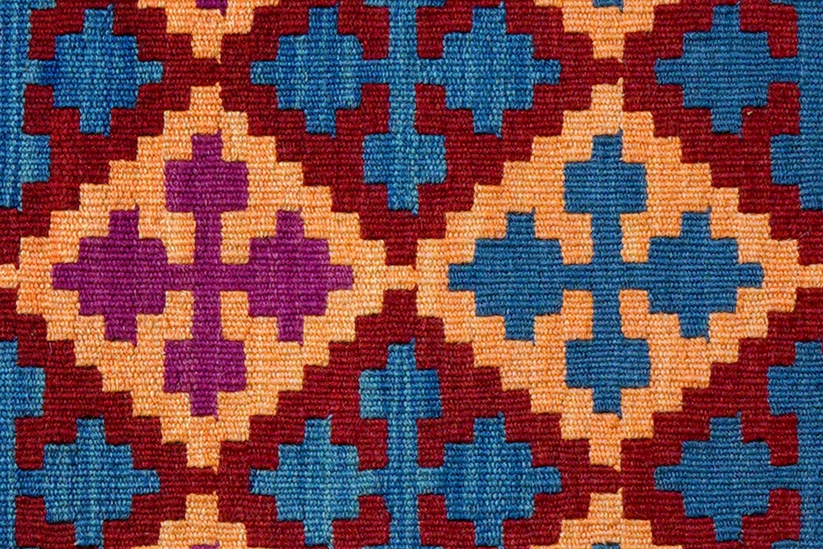 Kelim Gashgai — Handmade, 62x101 cm, Multicolor, 100% Virgin Wool | View 5