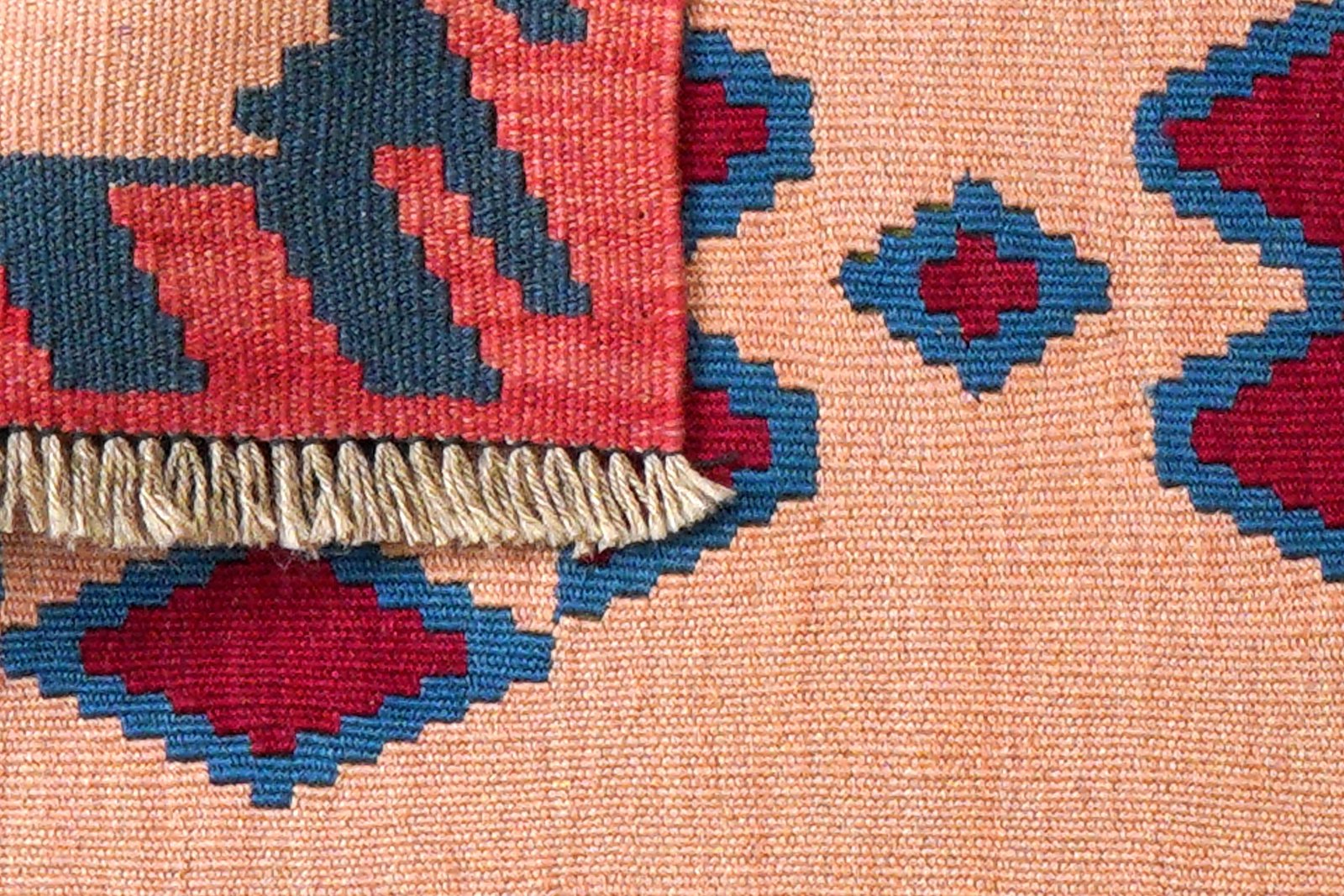 Kelim Gashgai — Handmade, 61x89 cm, Beige, 100% Virgin Wool | View 6