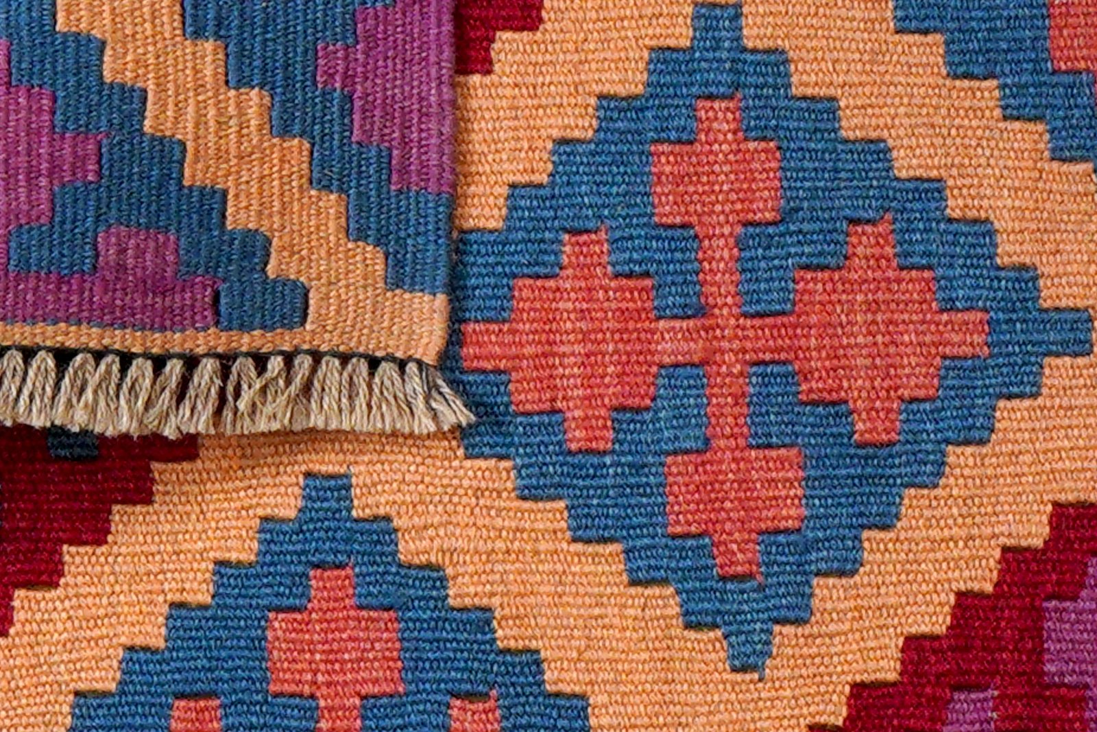 Kelim Gashgai — Handmade, 63x83 cm, Multicolor, 100% Virgin Wool | View 6