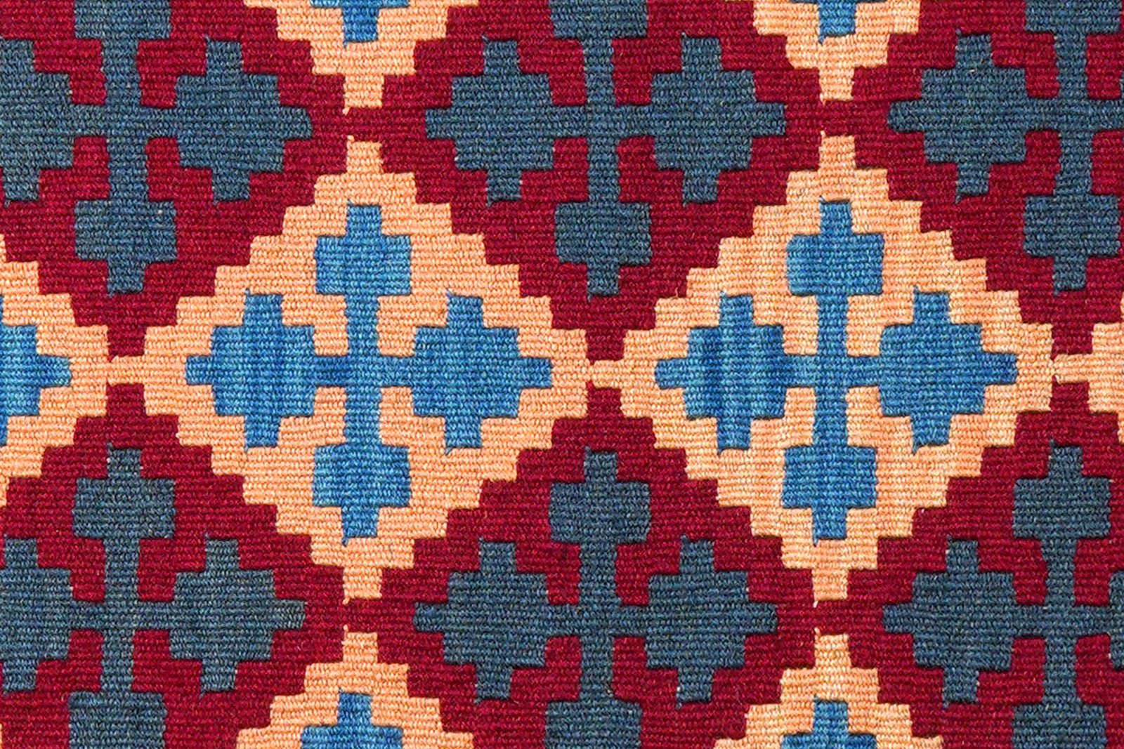 Kelim Gashgai — Handmade, 64x103 cm, Beige, 100% Virgin Wool | View 5