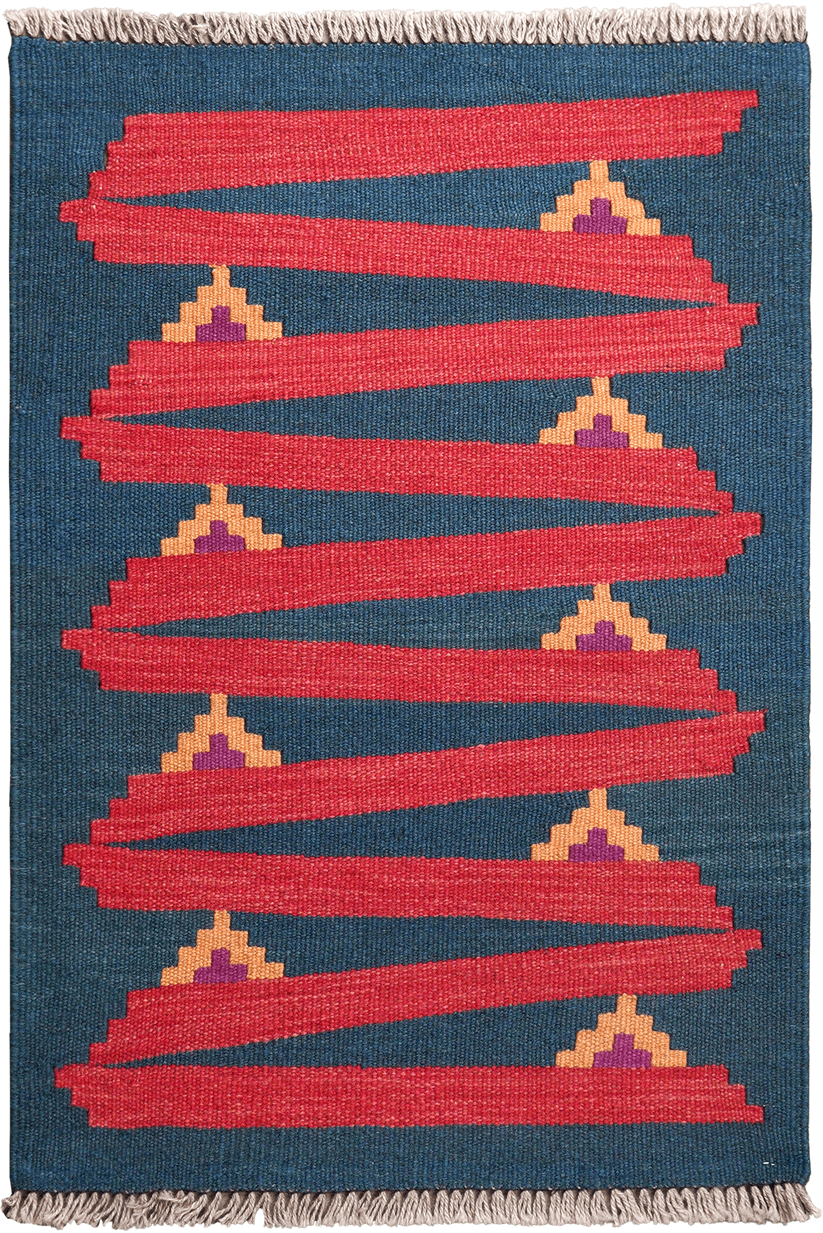 Kelim Gashgai — Handmade, 60x87 cm, Multicolor, 100% Virgin Wool | Main view