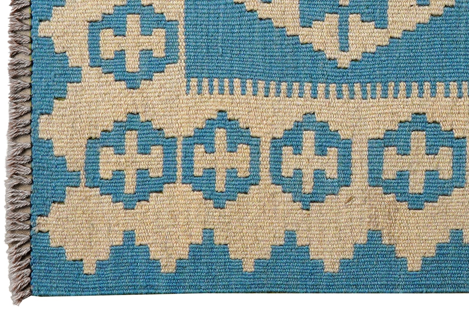 Kelim Gashgai — Handmade, 61x93 cm, Beige, 100% Virgin Wool | View 3
