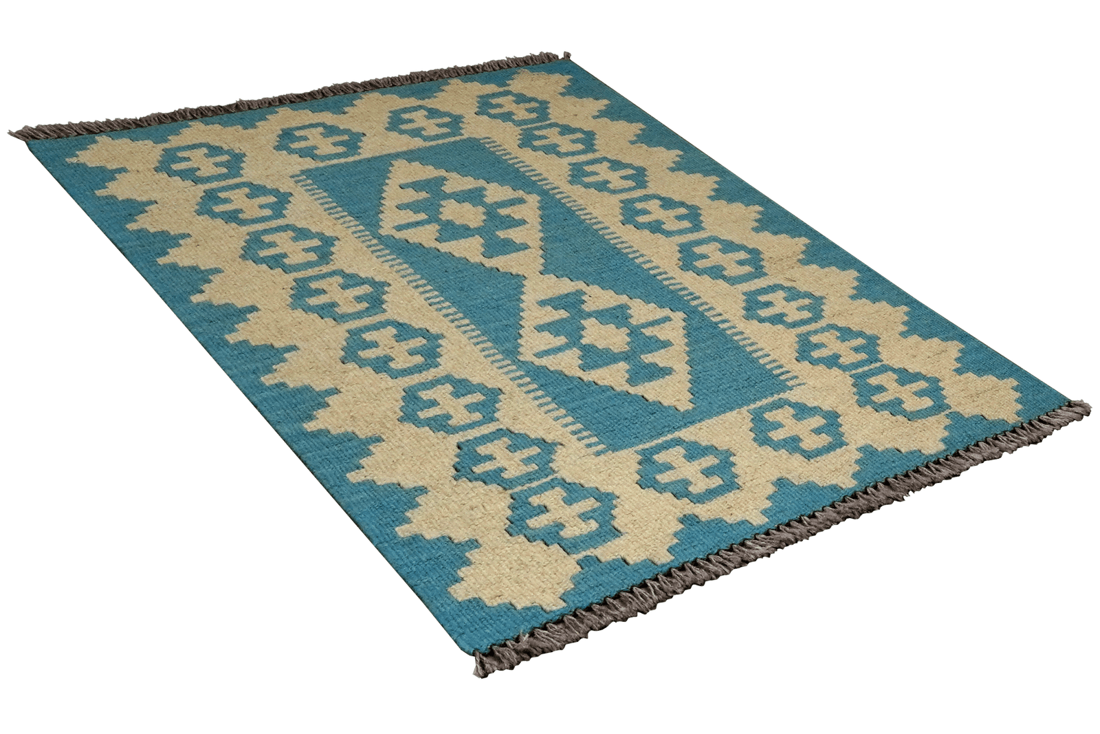 Kelim Gashgai — Handmade, 61x93 cm, Beige, 100% Virgin Wool | View 4