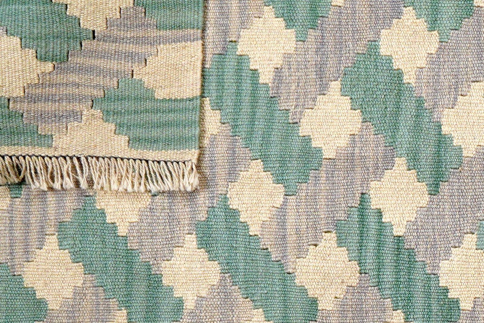 Kelim Gashgai — Handmade, 83x119 cm, Beige, 100% Virgin Wool | View 6