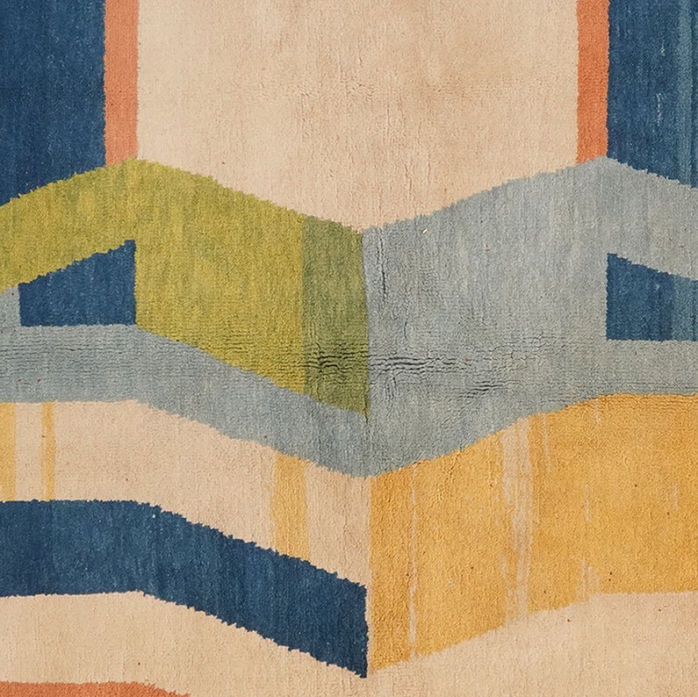 Konya — Hand-knotted, 145x215 cm, Beige, 100% Virgin Wool | View 4