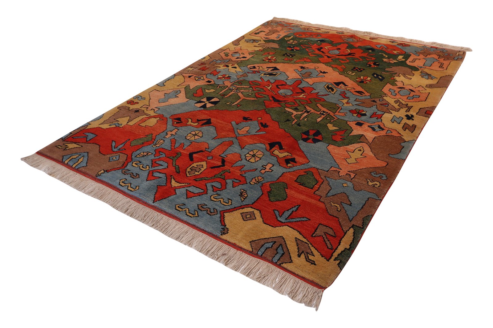 Konya — Hand-knotted, 165x239 cm, Multicolor, 100% Virgin Wool | View 5