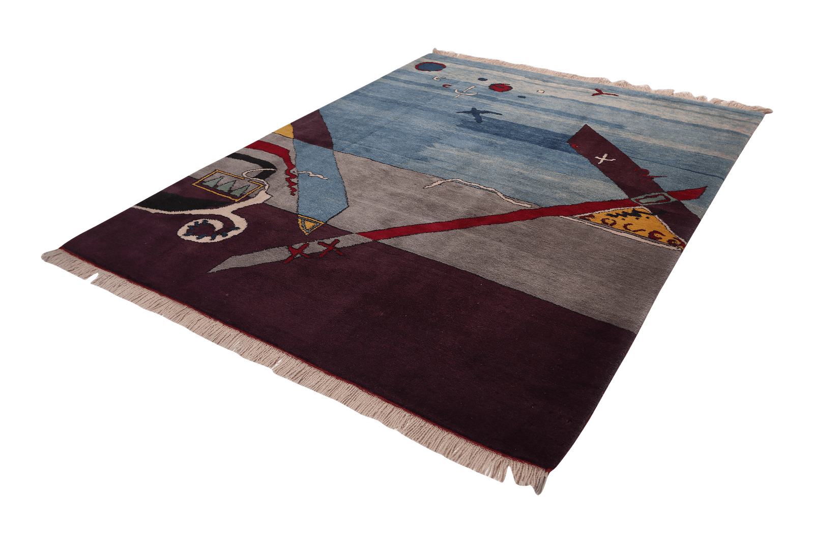 Konya — Hand-knotted, 186x239 cm, Blue, 100% Virgin Wool | View 5