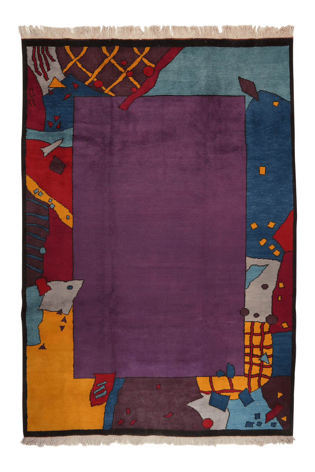 Konya — Hand-knotted, 203x291 cm, Violett, 100% Virgin Wool | Main view