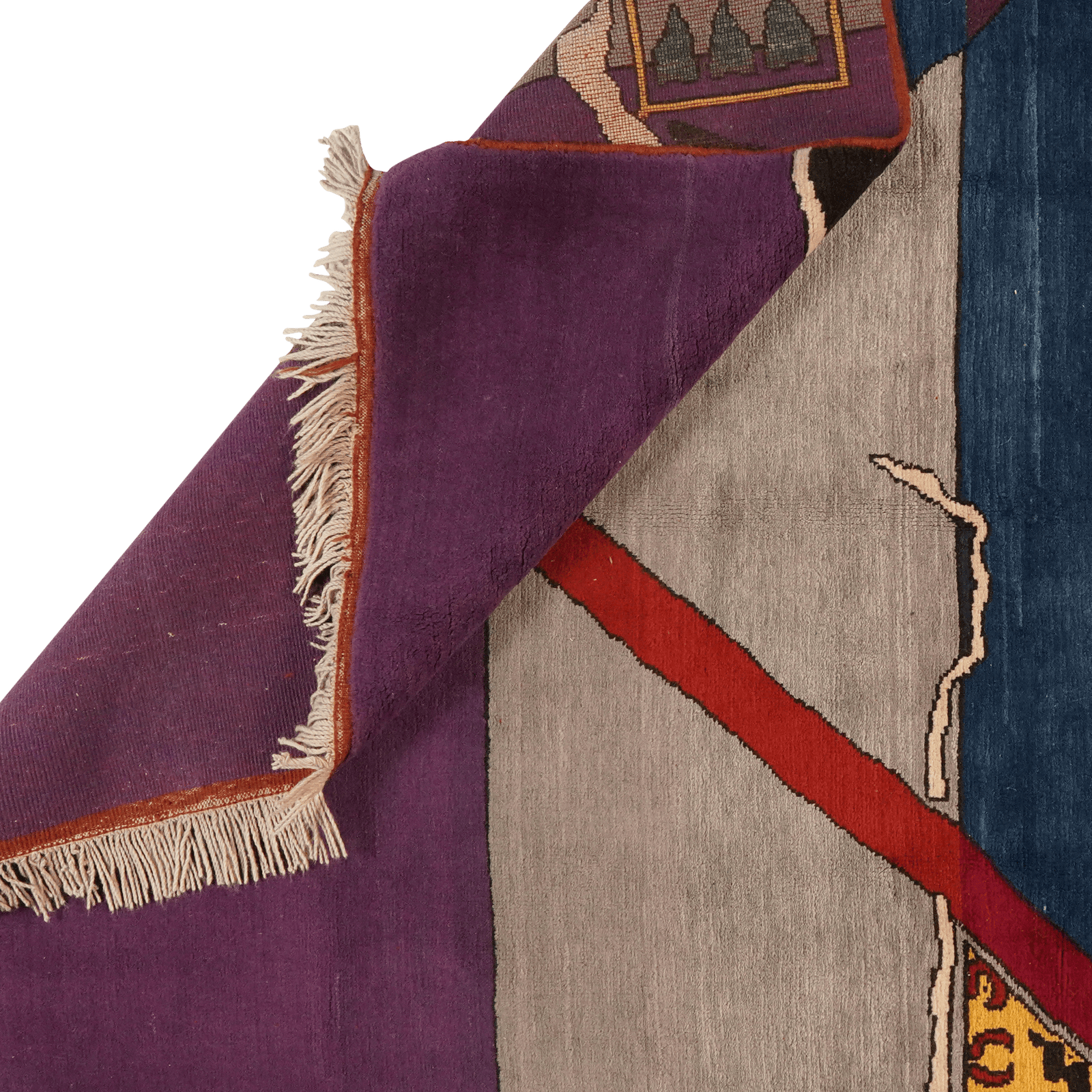 Konya — Hand-knotted, 175x242 cm, Blue, 100% Virgin Wool | View 6
