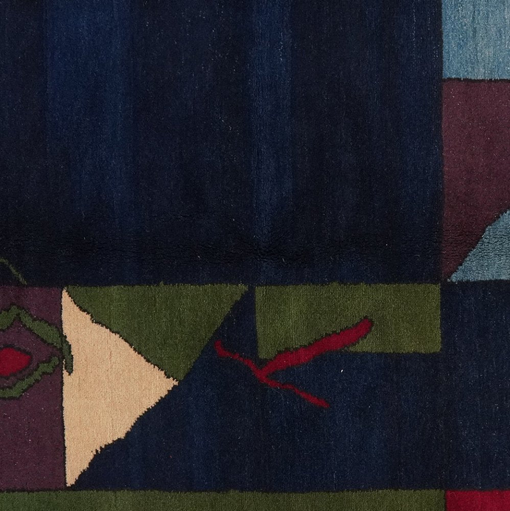 Konya — Hand-knotted, 148x192 cm, Blue, 100% Virgin Wool | View 4
